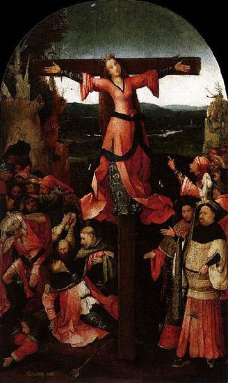 Hieronymus Bosch Triptych of the crucified Martyr Germany oil painting art